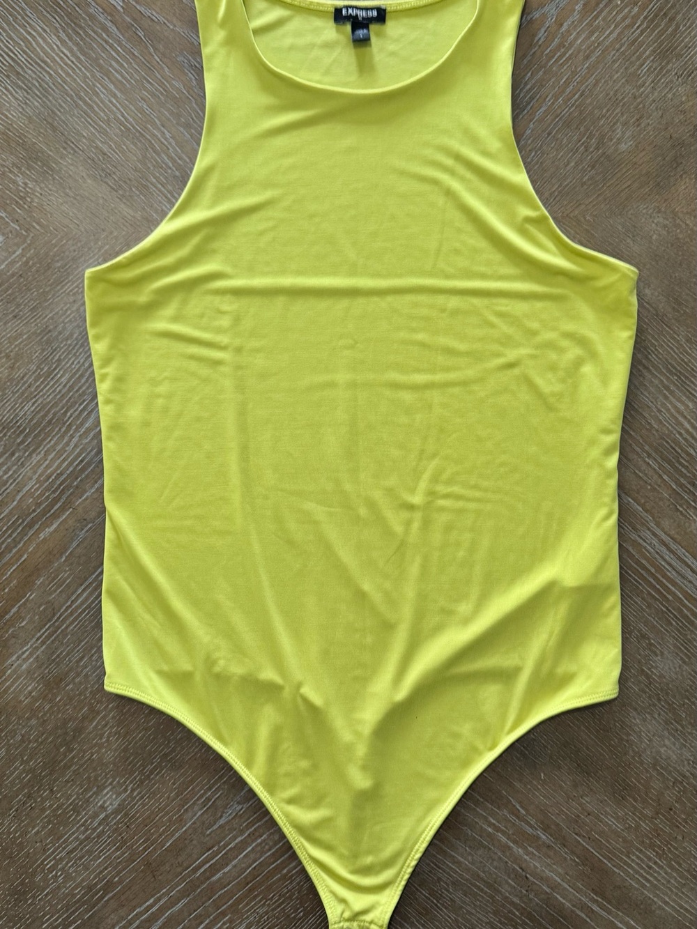 Express Bright Yellow Sleeveless Kids Bodysuit